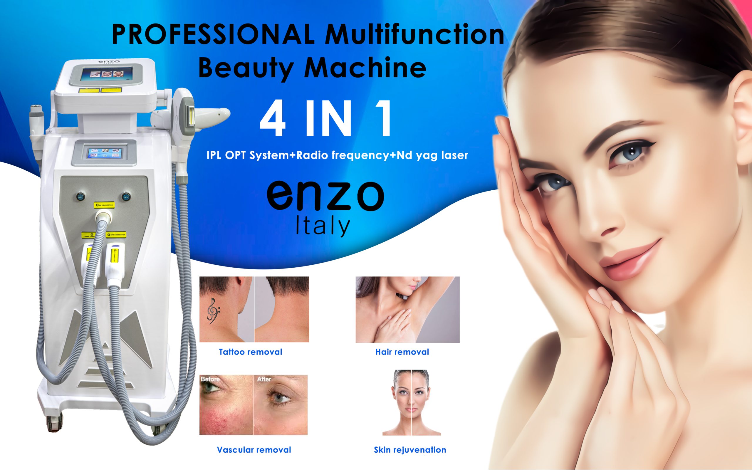 لیزر3 طول موج برند انزو ایتالی4 کاره